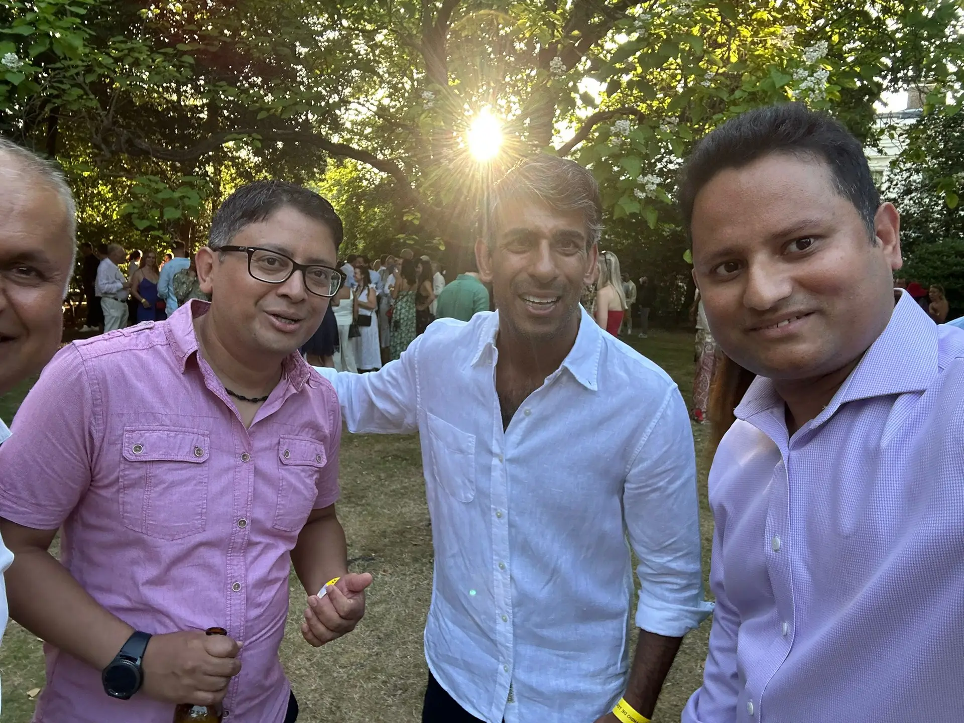 team sky accountancy with former prime minister rishi sunak